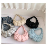 CROISSANT PU CLOUD BAG FRENCH HALF MOON HANDBAG_CUAB00475