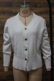 V-Neck Elegant Loose Solid-Color Knit Cardigan