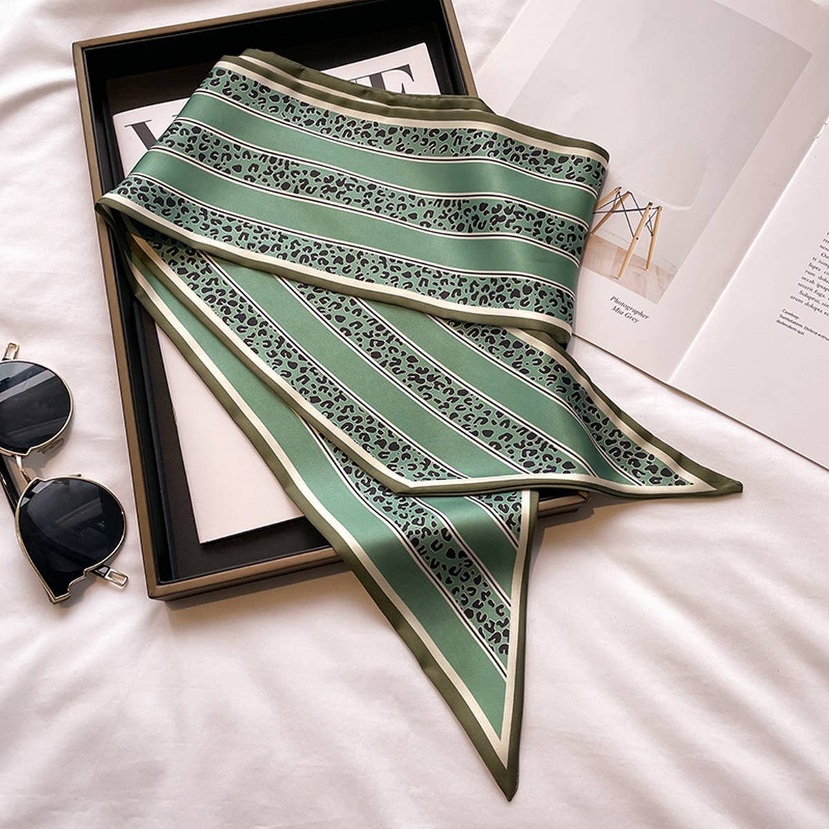 Women¡¯S Long Silk Scarf ? Stylish Neck Accessory_Cwasc03144