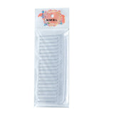 Transparent Fine-Toothed Colorful Glitter Comb_Cwmm0929