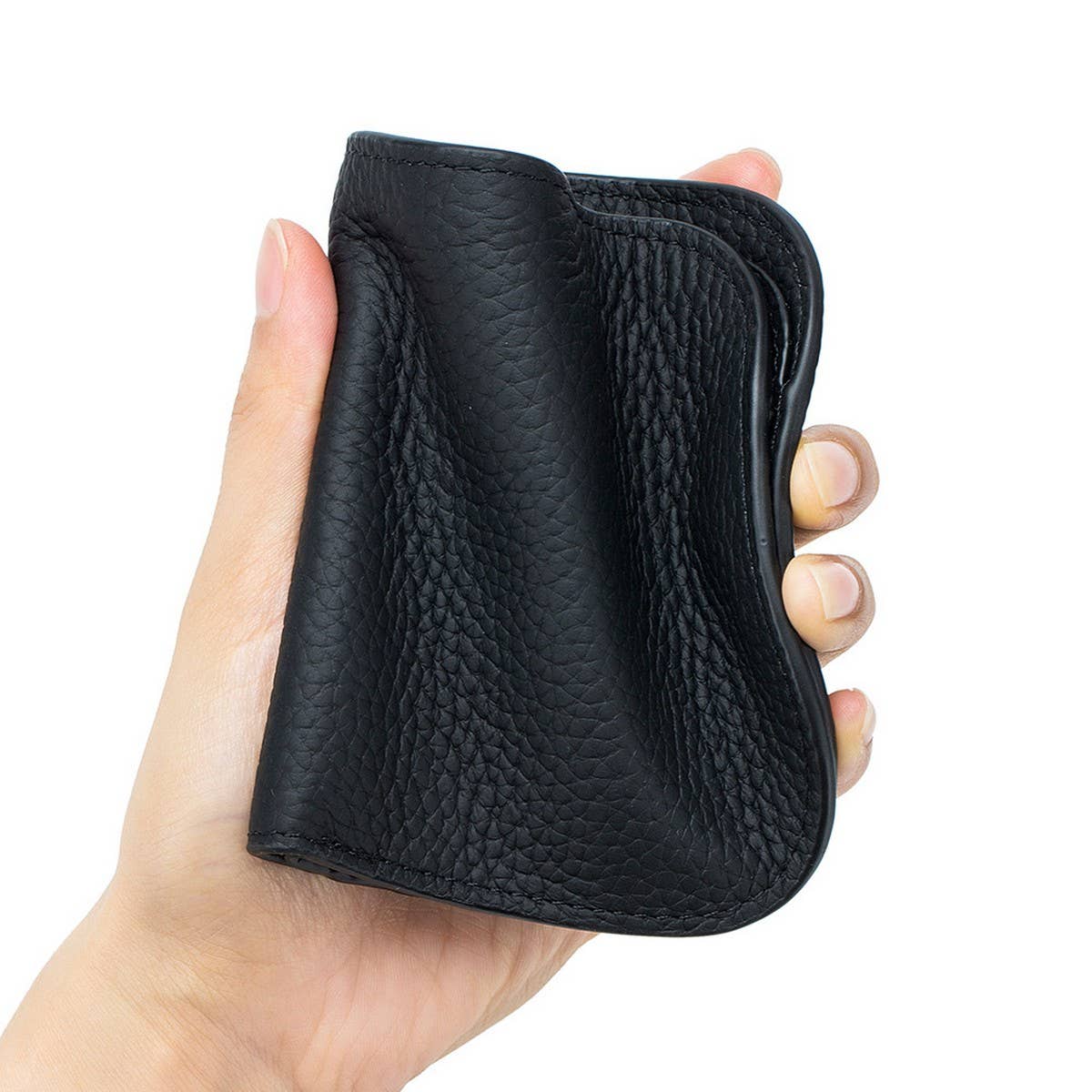 Ultra-Thin Short Multifunctional Leather Wallet_Cwab3776