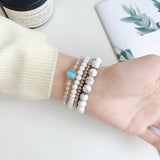 APPLE WATCH 9 I WATCH 8 BEADED ELASTIC STRAP_CWWW0066