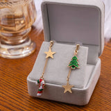 ASYMMETRIC CREATIVE CHRISTMAS EARRINGS_CWAJE1834