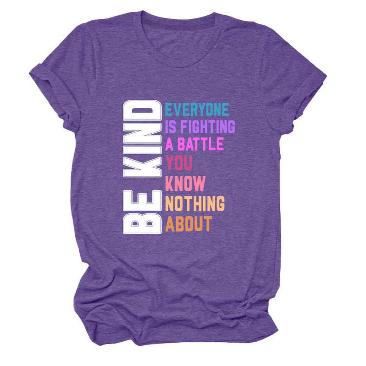 Trendy Womens Tee With Kindness Slogan