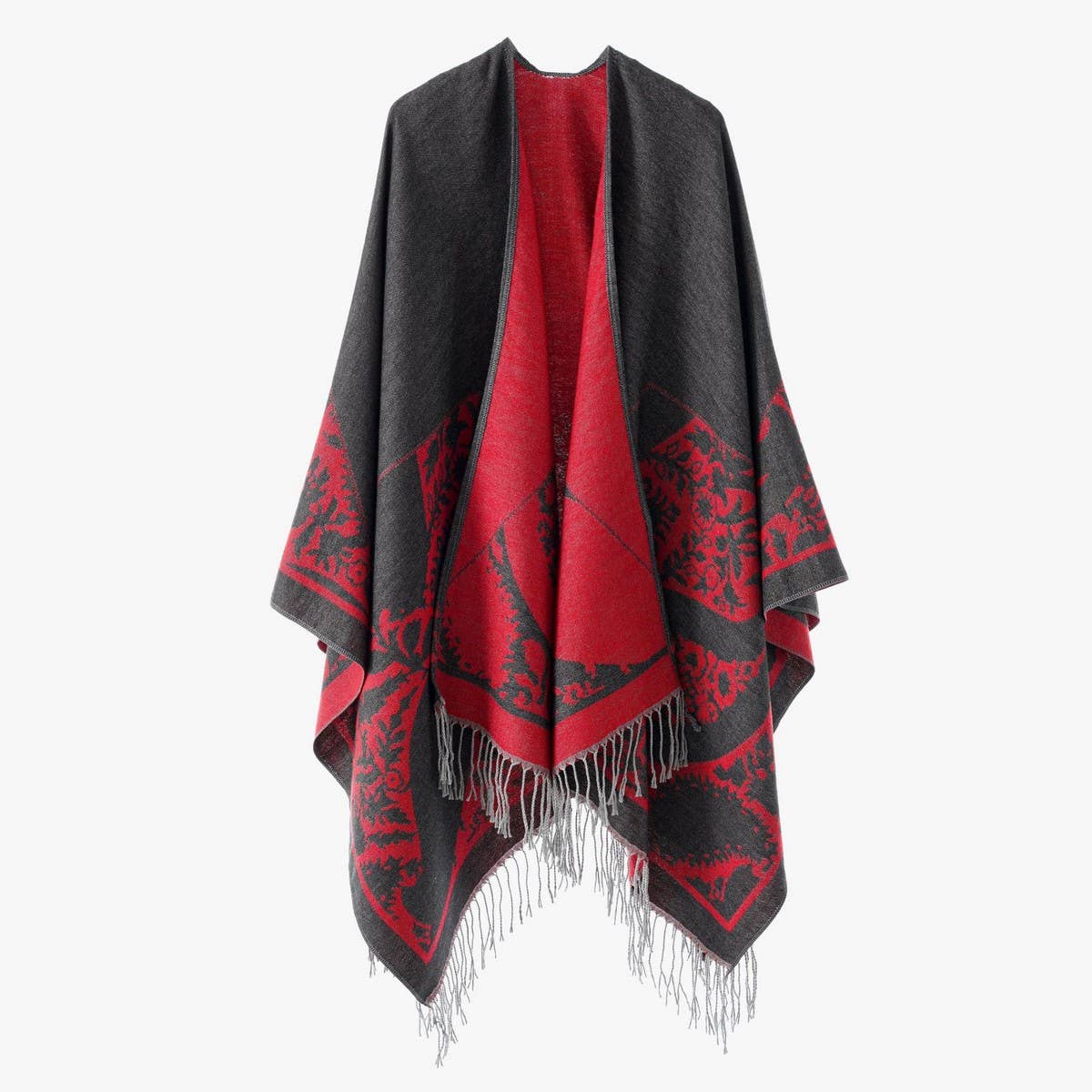 ALL MATCH WARM TASSEL CAPE TRAVEL SHAWL_CWMM2096