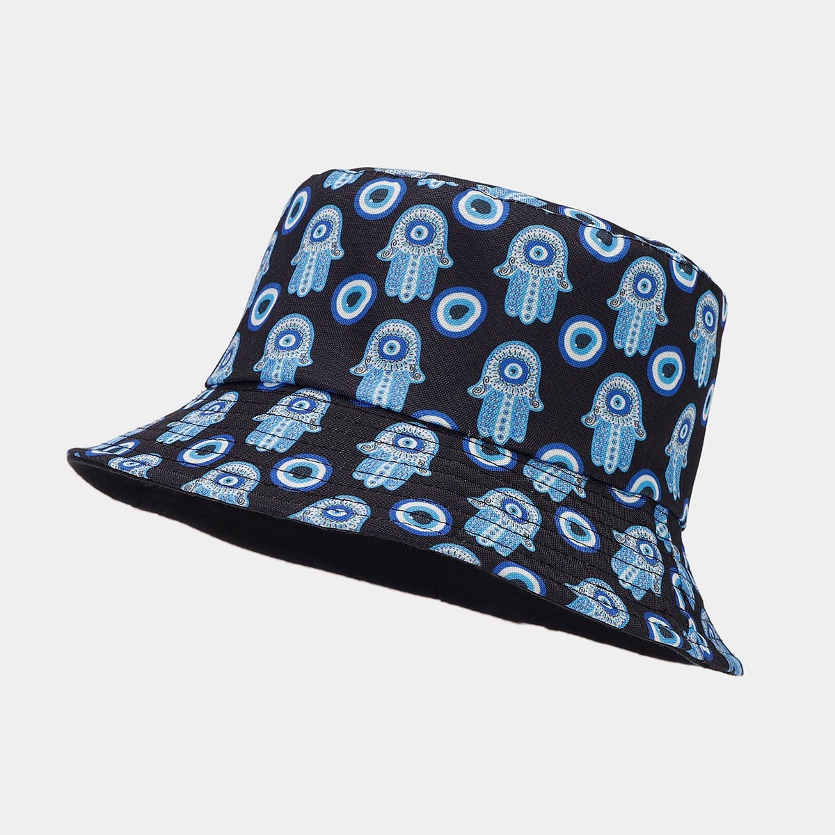 RETRO FULL PRINT DOUBLE SIDED BUCKET HAT_CWAH1650
