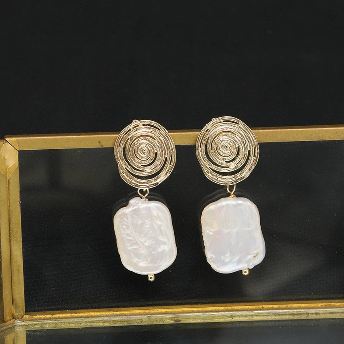 NEW HIGH END NATURAL PEARL EARRINGS FOR WOMEN_CWAJE3810