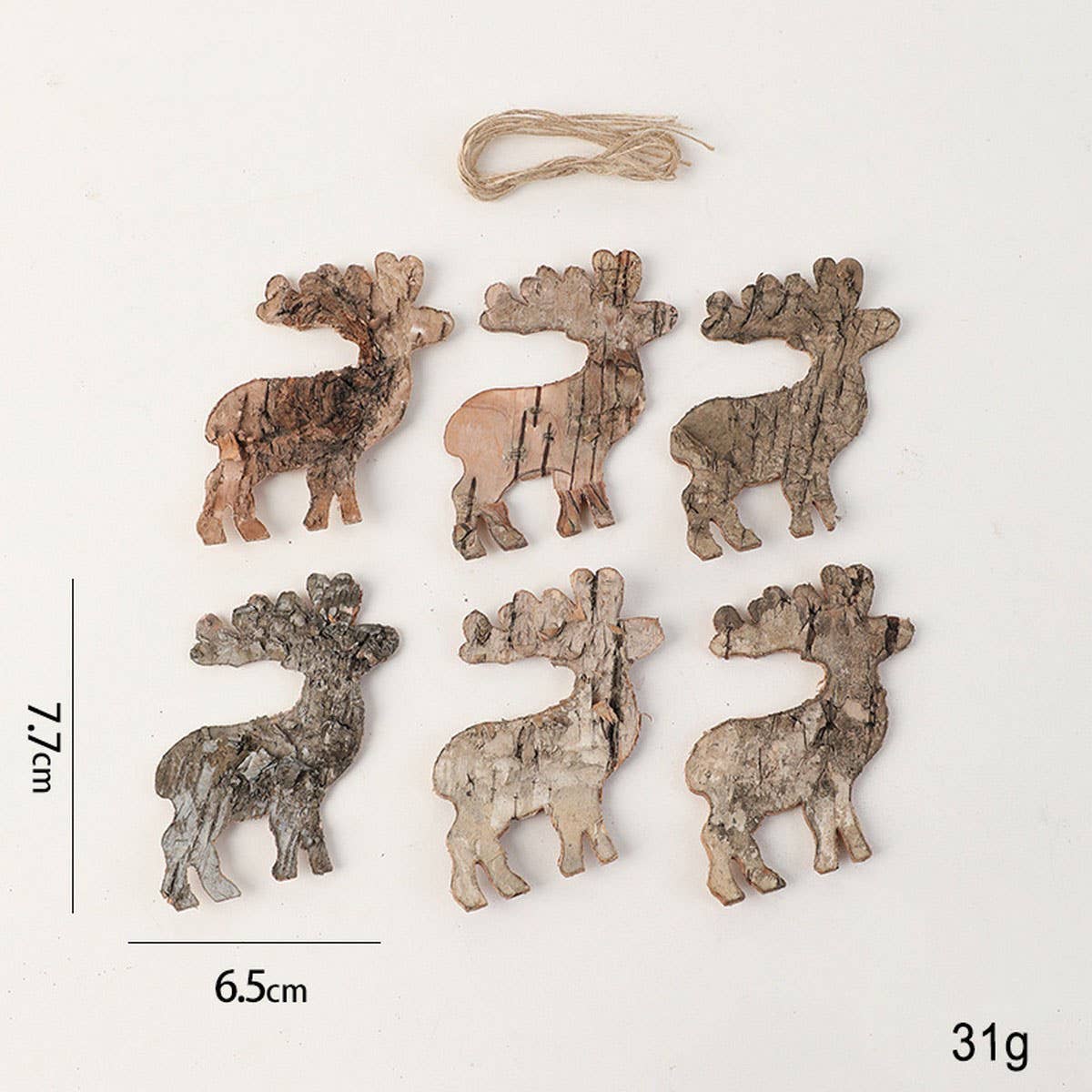 NATURAL CEDAR WOODEN CHRISTMAS TREE HANGING DECOR_CWMM9791