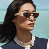 FASHION CAT EYE PERSONALIZED INTEGRATED SUNGLASSES_CWASG0704