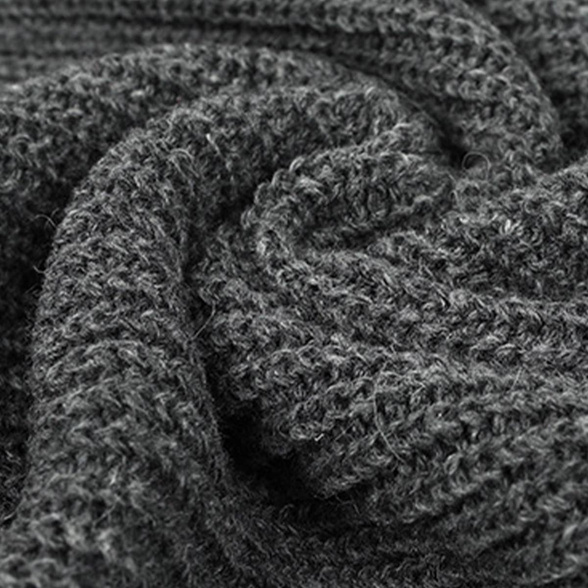 Solid Color Crew Neck Drop Shoulder Sweater