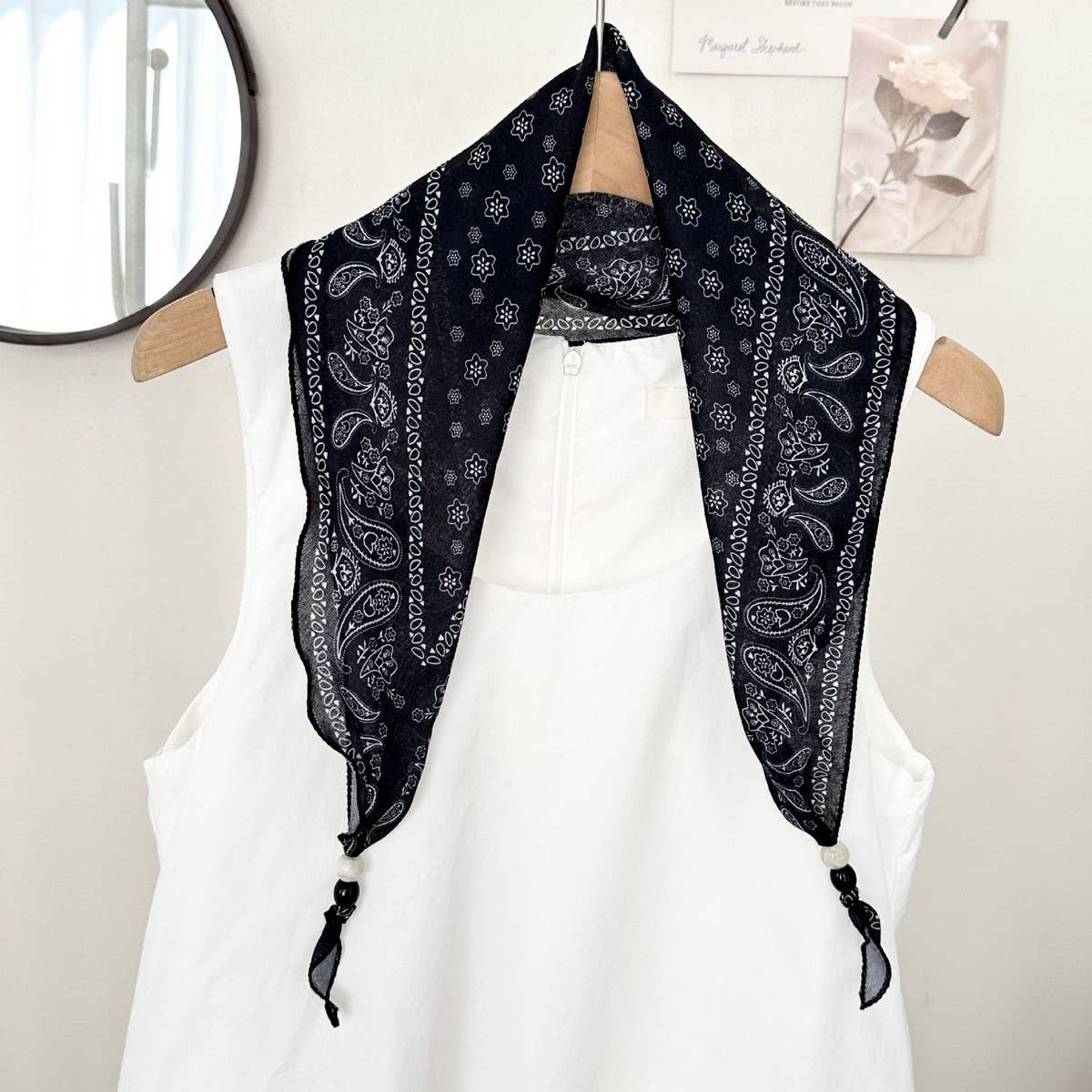 Boho Paisley Scarf Headband Neck Wrap_Cwasc02973