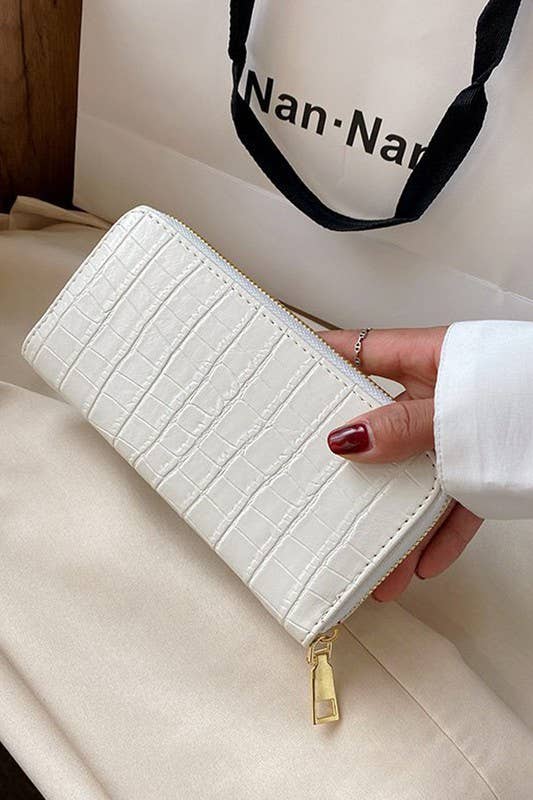 STONE PATTERN DOUBLE LAYER WALLET_CUAB0061