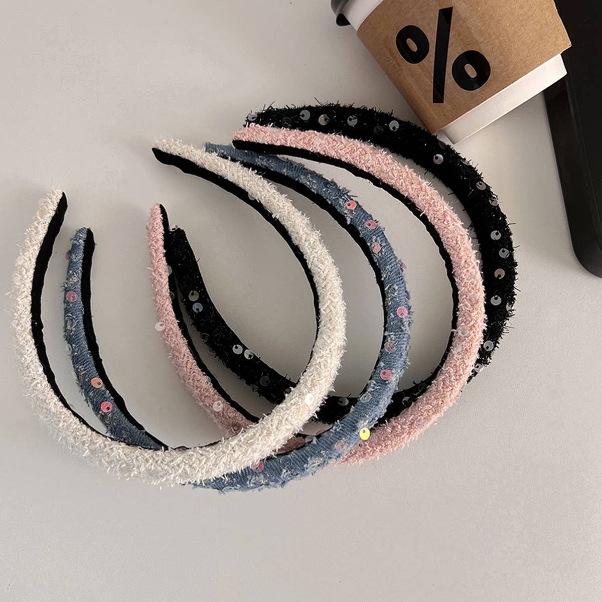 CLASSIC SEQUINED SPONGE HEADBAND_CWAHA2830