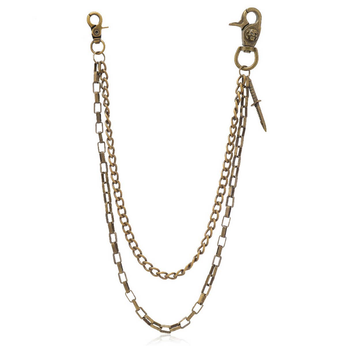 HIP HOP ALL MATCH DOUBLE LAYER TROUSER CHAIN_CWMM4833