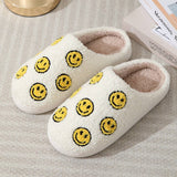 CUTE SEVEN SMILING FACE FUZZY SLIPPERS WOMEN_CWSHS0252