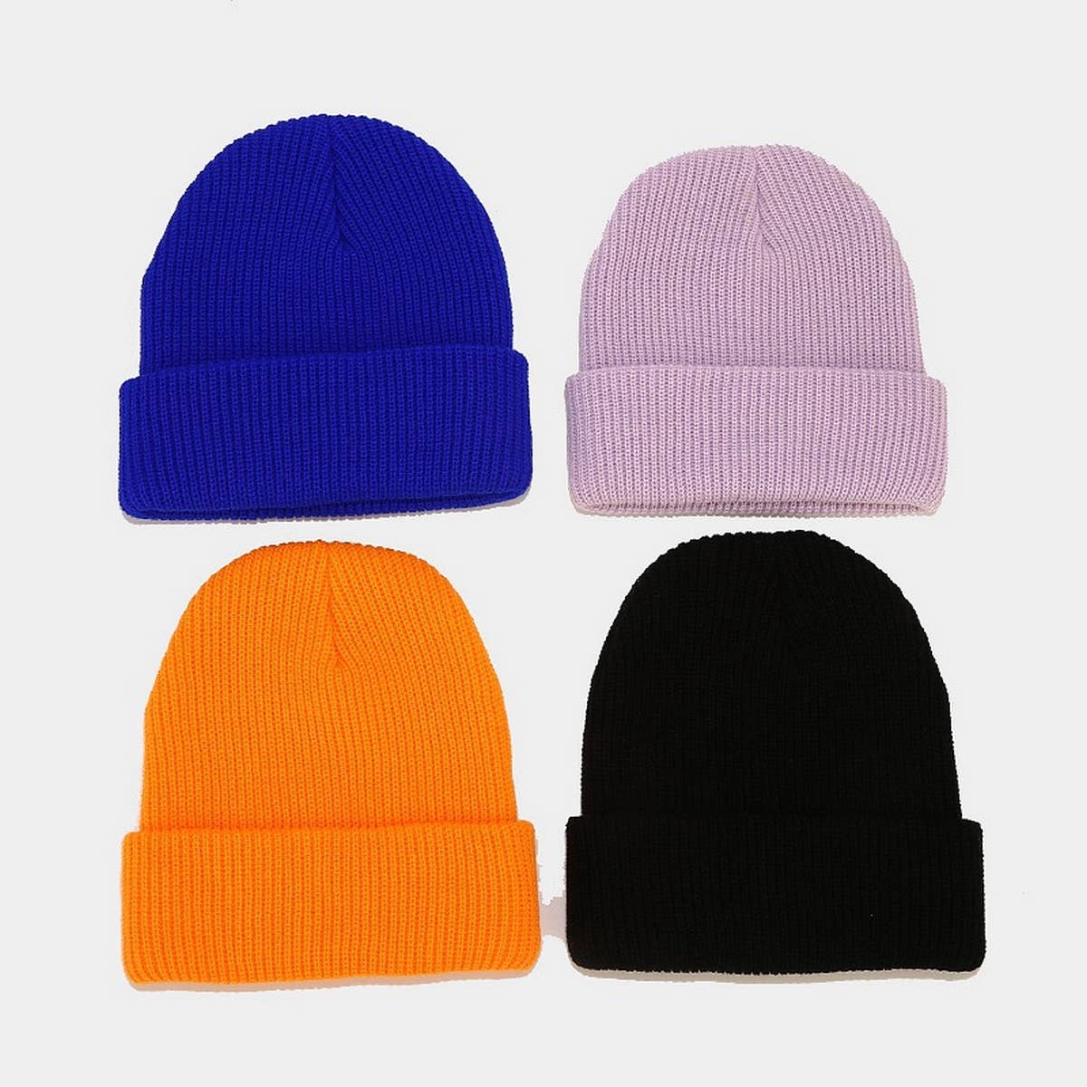 SIMPLE WOOL KNITTED HAT_CWAH1585
