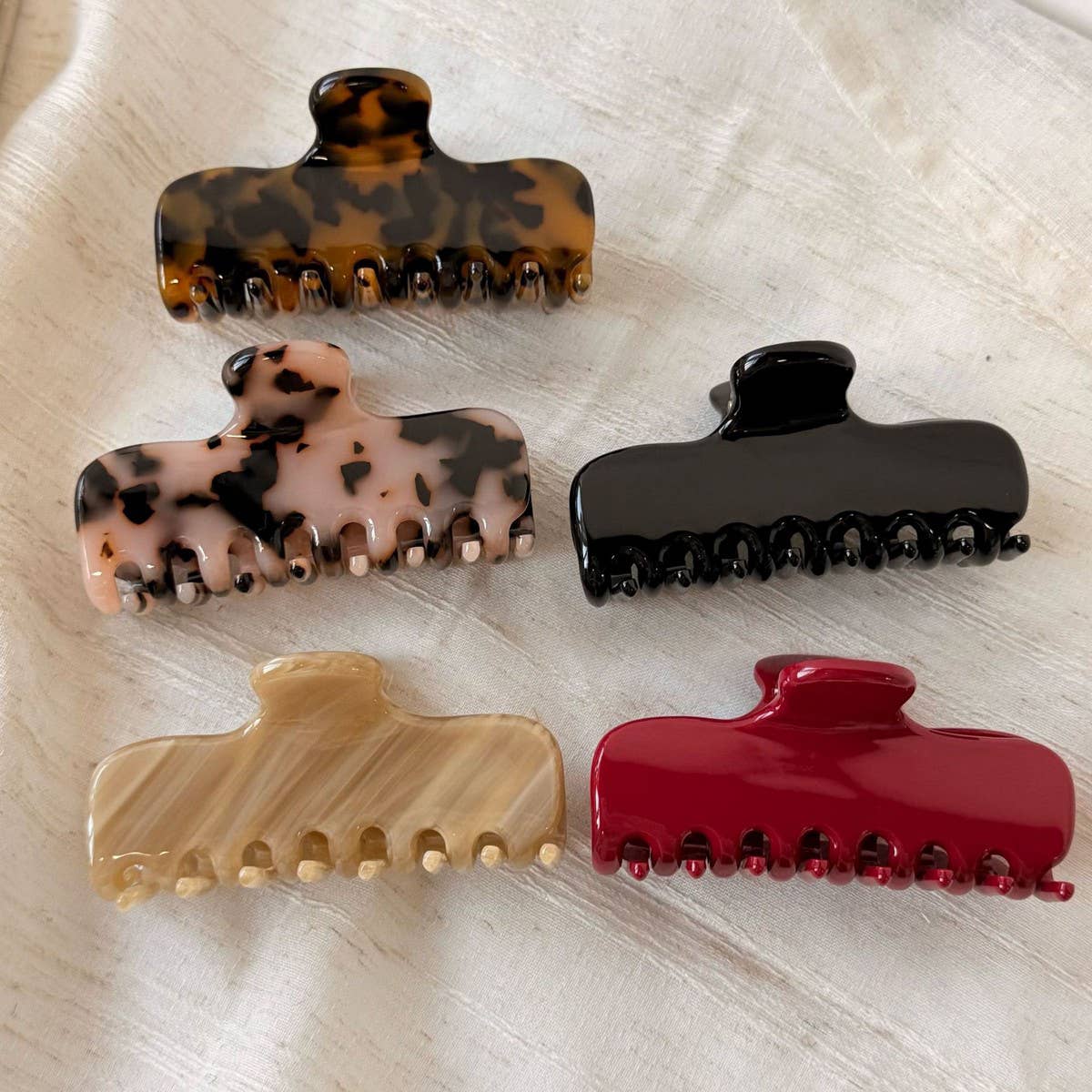 Tortoiseshell Claw Clip Luxury Acetate Hair Clip_Cwaha07764