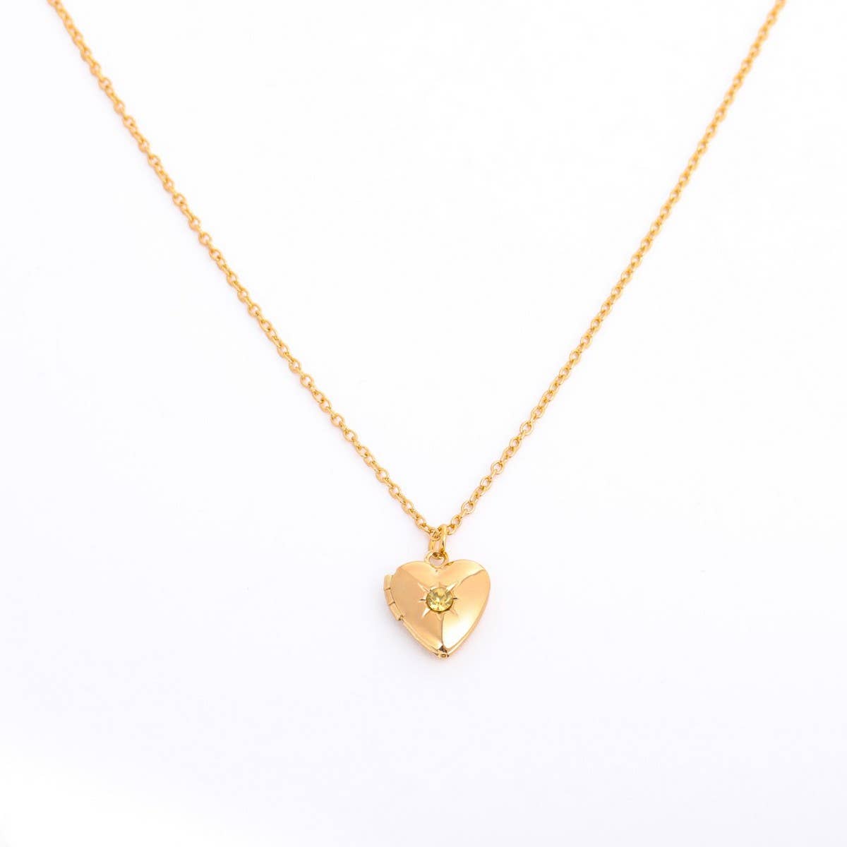 NEW DECEMBER BIRTHSTONE HEART NECKLACE_CWMM3754