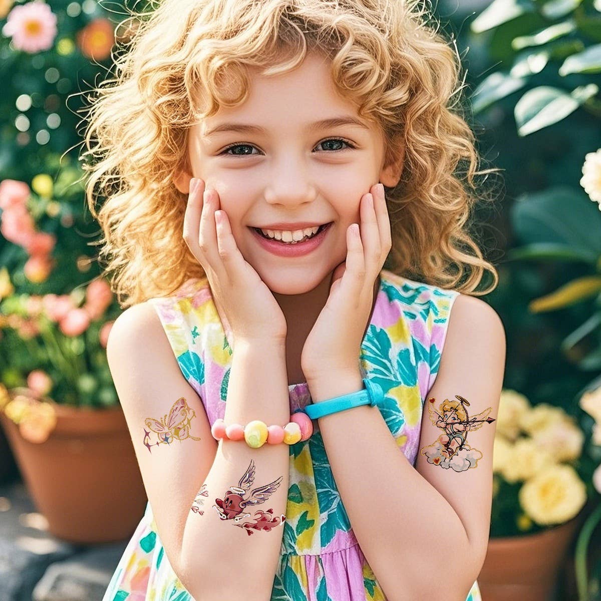 GOLD FOIL TATTOO STICKERS FOR GIRLS CHIC CLASSY_CWMM8366