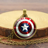 CAPTAIN AMERICA SHIELD TIME GEM NECKLACE_CWAJE0700