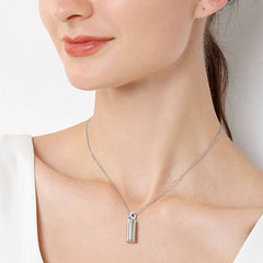 Water Bottle Shaped Pendant Necklace