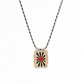 NEW RETRO BOHEMIAN EVIL EYE NECKLACE_CWMM3748