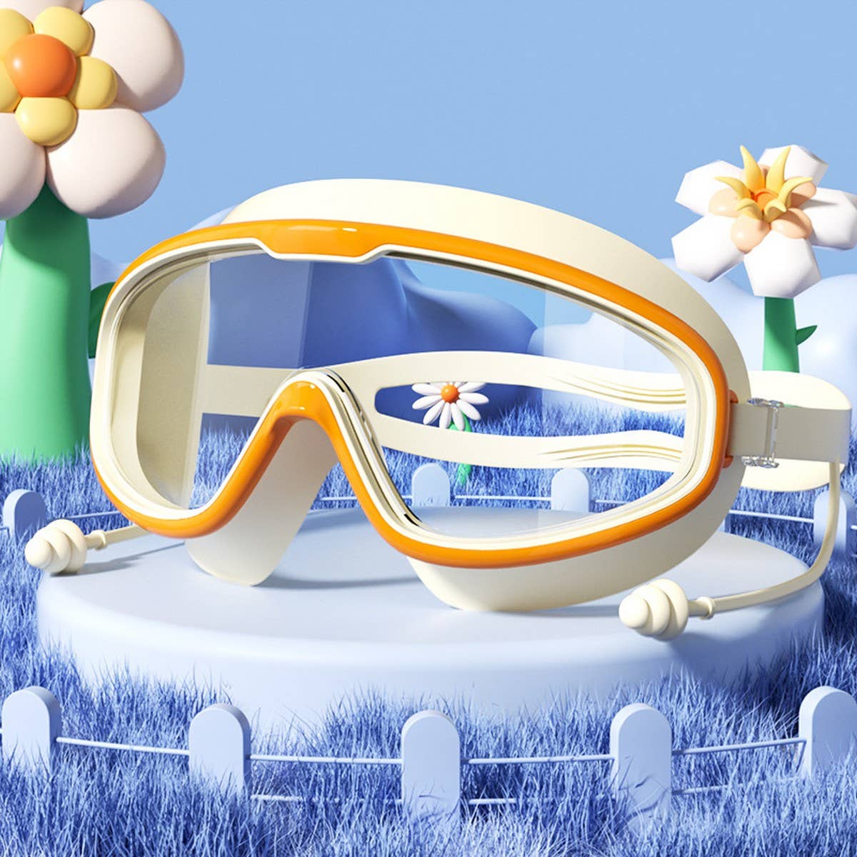 KIDS HD ANTI FOG SWIM GOGGLES LARGE STYLISH SSCWMM6647