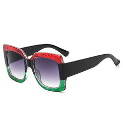 Tri-Color Oversized Ocean Lens Sunglasses_Cwasg1155