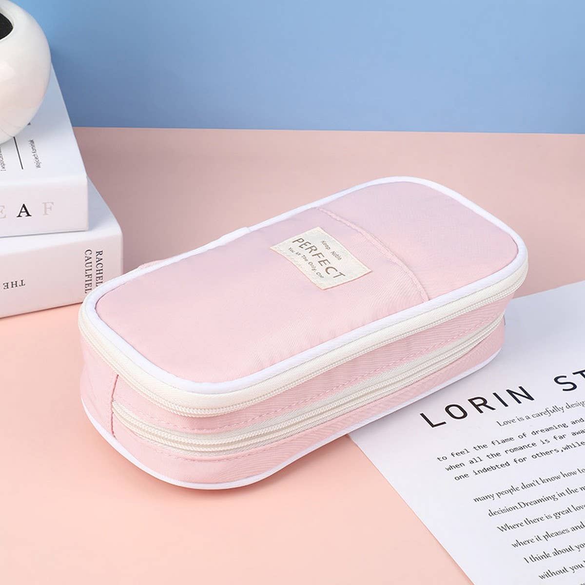 MACARON LARGE CAPACITY SIMPLE PENCIL POUCH_CWAB2801