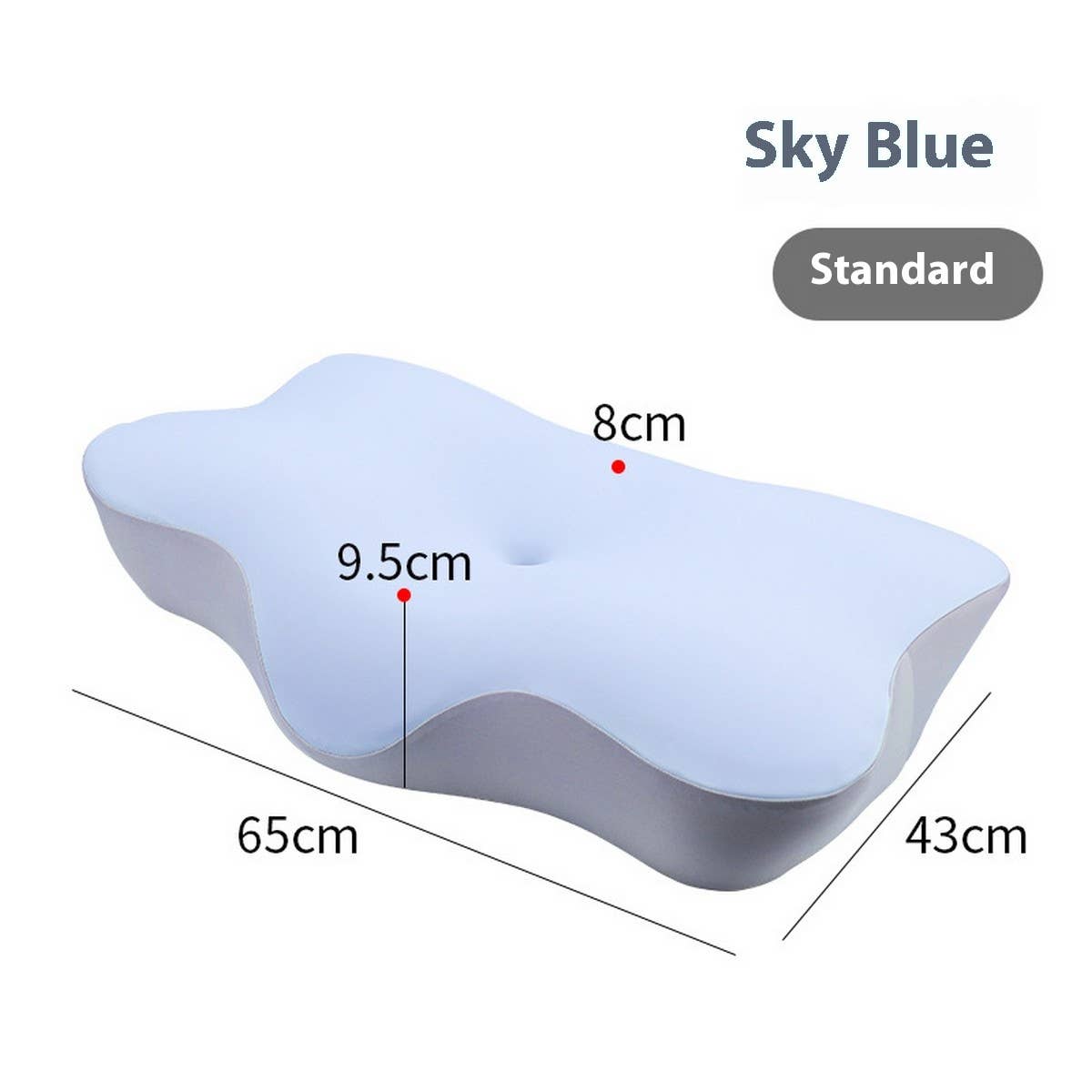 HIGH SUPPORT MEMORY FOAM PILLOW SLOW REBOUND_CWMM8083