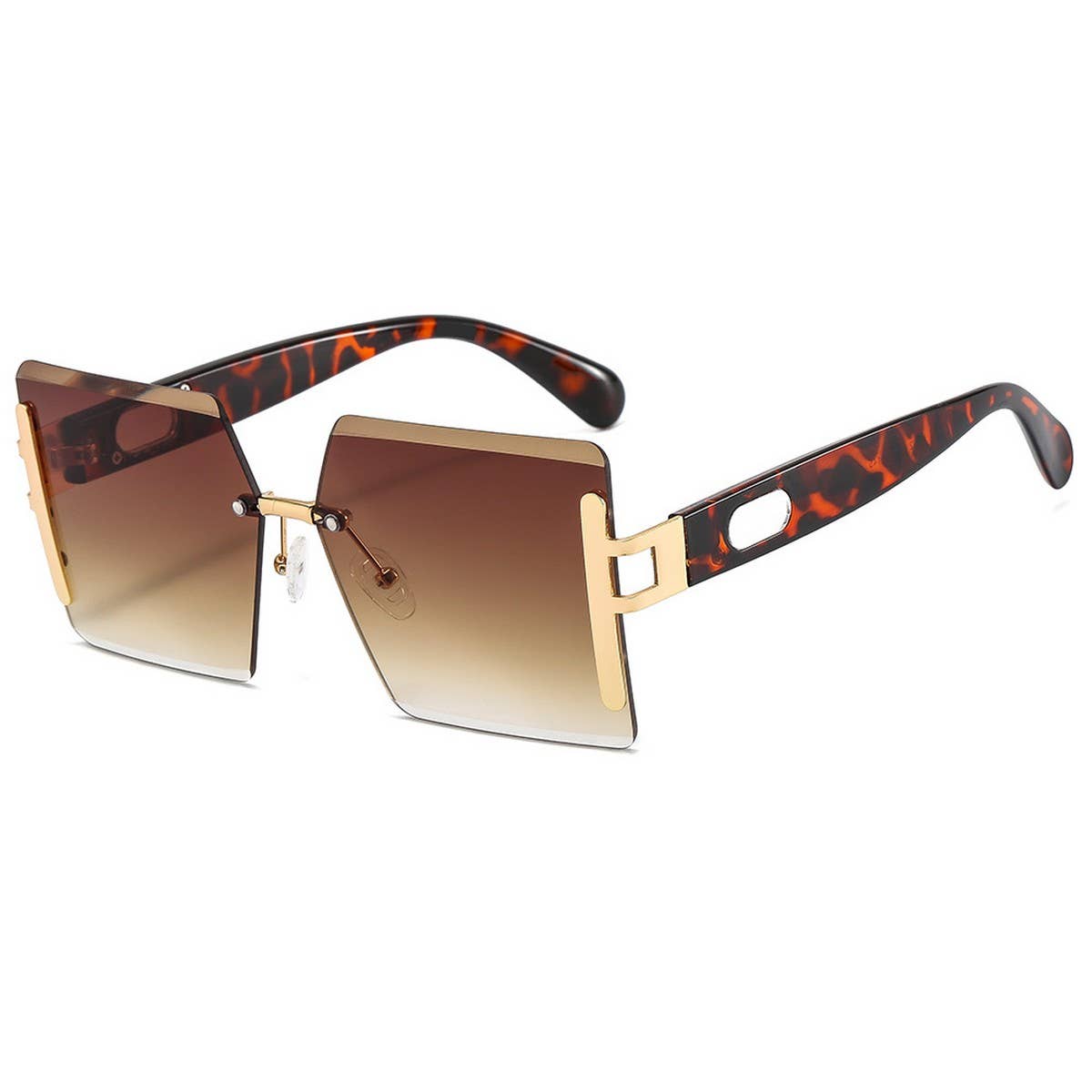 RIMLESS CUT EDGE OCEAN LENS SUNGLASSES UNISEX_CWASG1164