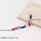 DARK HALLOWEEN FUNNY CREATIVE BAT EARRINGS_CWAJE1843