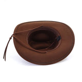 ETHNIC STYLE FELT WESTERN COWBOY HAT FOR COUPLES_CWAH2112