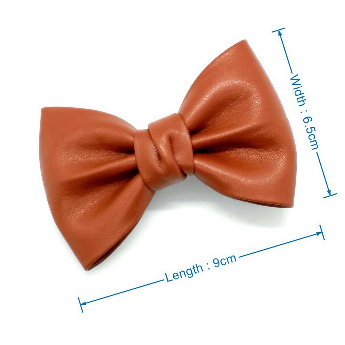 CLASSIC PU LEATHER LARGE BOW FRENCH HAIR CLIP_CWAHA6352