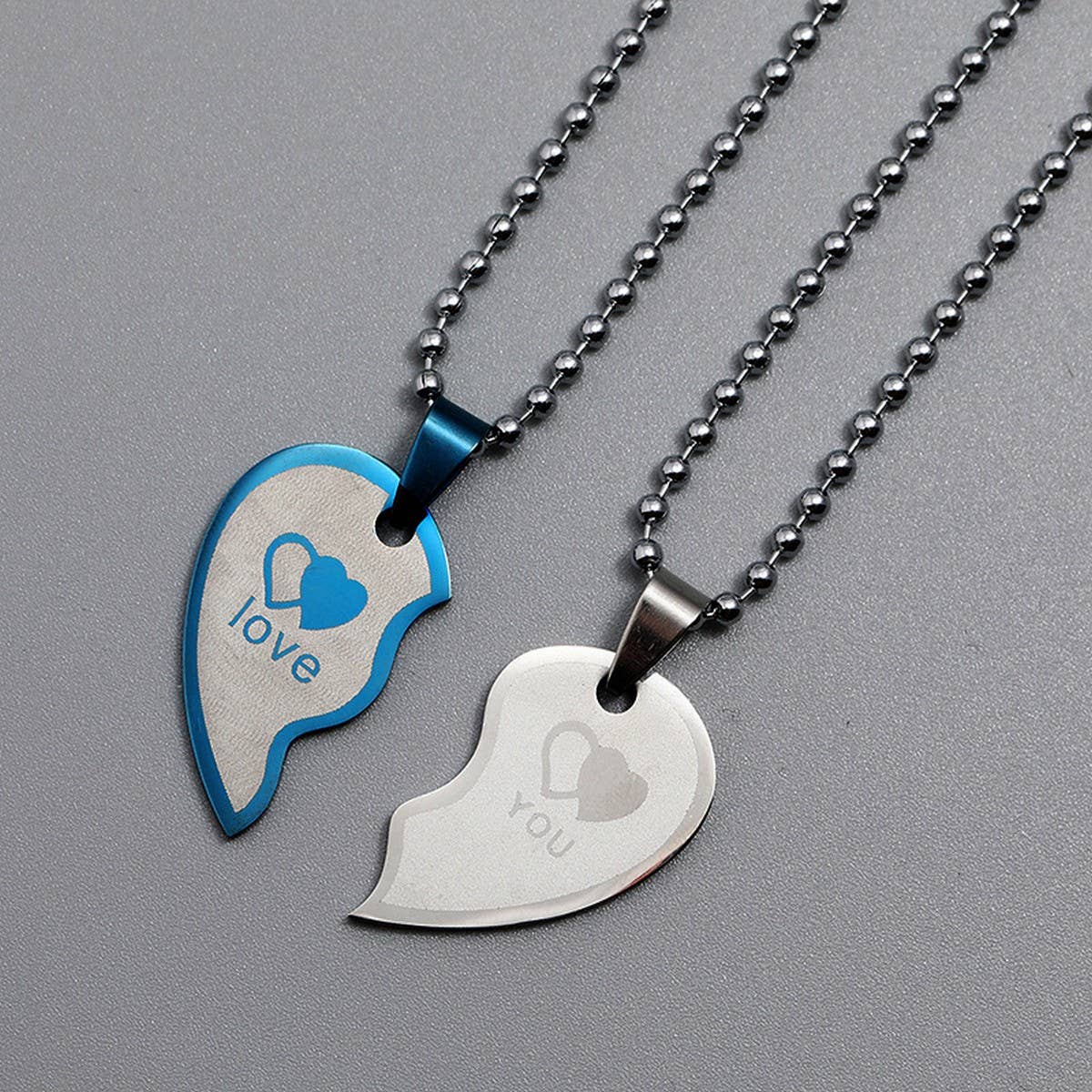 DETACHABLE HEART STAINLESS STEEL NECKLACE_CWMM4604