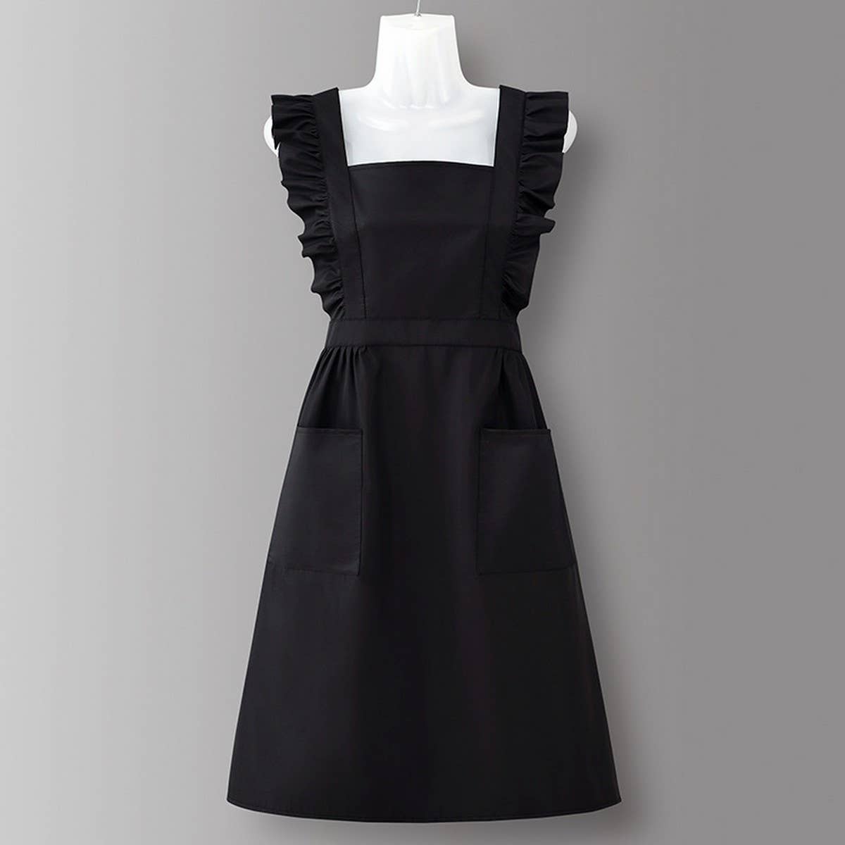 HOUNDSTOOTH SOLID COLOR WATERPROOF WORK APRON_CWMM6792