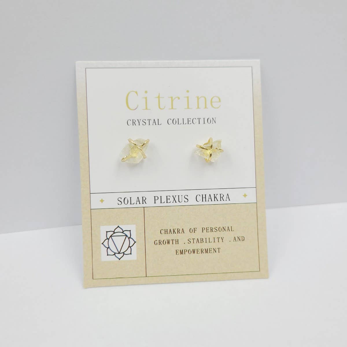 NATURAL STONE FOUR CLAW EARRINGS_CWAJE1070