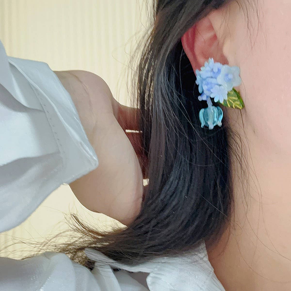 PASTORAL HANDMADE FLOWER EARRINGS_CWAJE1703