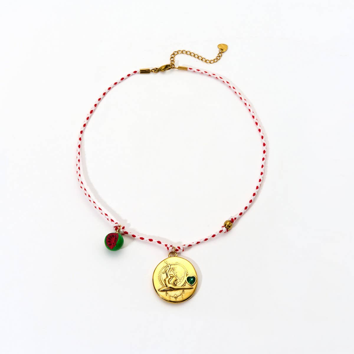 HANDMADE ROPE ZODIAC NECKLACE WITH ZIRCON_CWMM8841