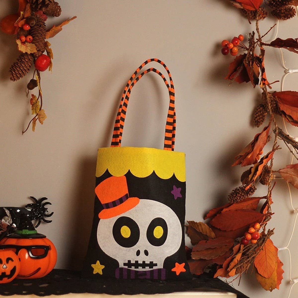 Cute Pumpkin Ghost Nonwoven Gift Bag_Cwmm9923
