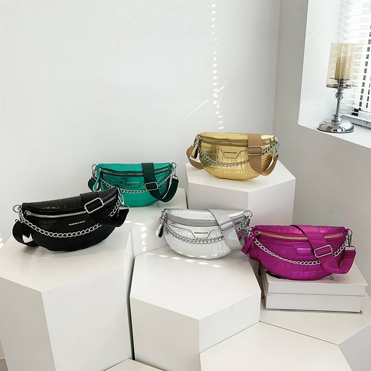 Women Leisure Sports Chest Bag Shoulder Bag_Cwab0996