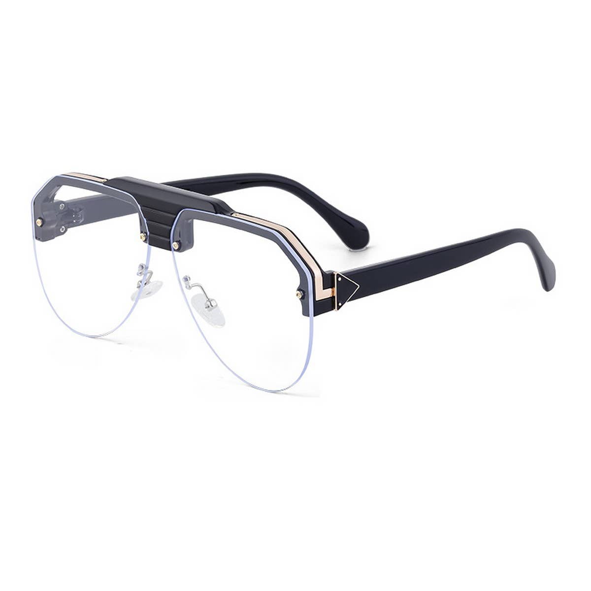 FASHION HALF FRAME TOAD ANTI ULTRAVIOLET SUNGLASSES_CWASG073