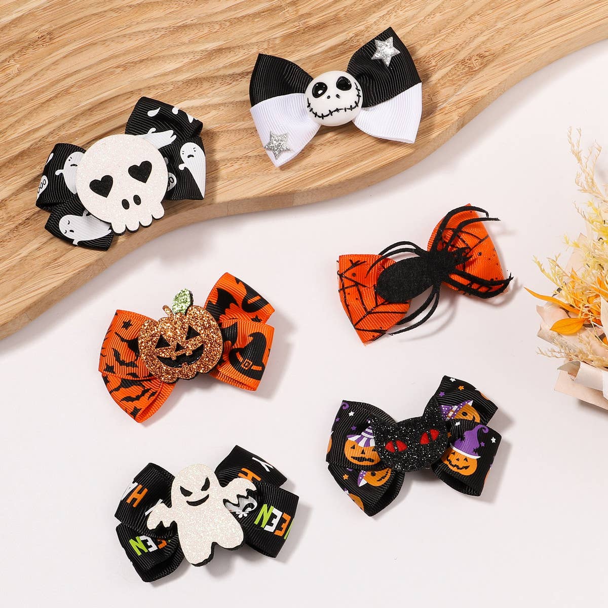 CHILDRENS HALLOWEEN FUNNY HAIR CLIPS_CWAHA2353
