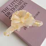 CUTE BOW ACETATE CLAW CLIP DOUBLE SIDED DESIG_CWAHA6004