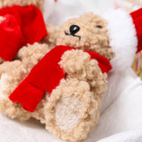 Cute Christmas Bear Plush Foam Figurine_Cwmm9995