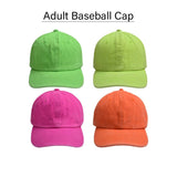 PARENT CHILD NEON BASEBALL CAP SOFT BRIM SUN HAT CWAH1222