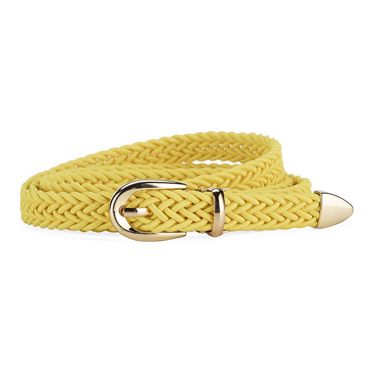 Women Braided Pin Buckle Detachable Belt_Cwabe0361