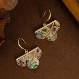 AURORA FANTASY DEEP SEA ABALONE EARRINGS_CWMM4282