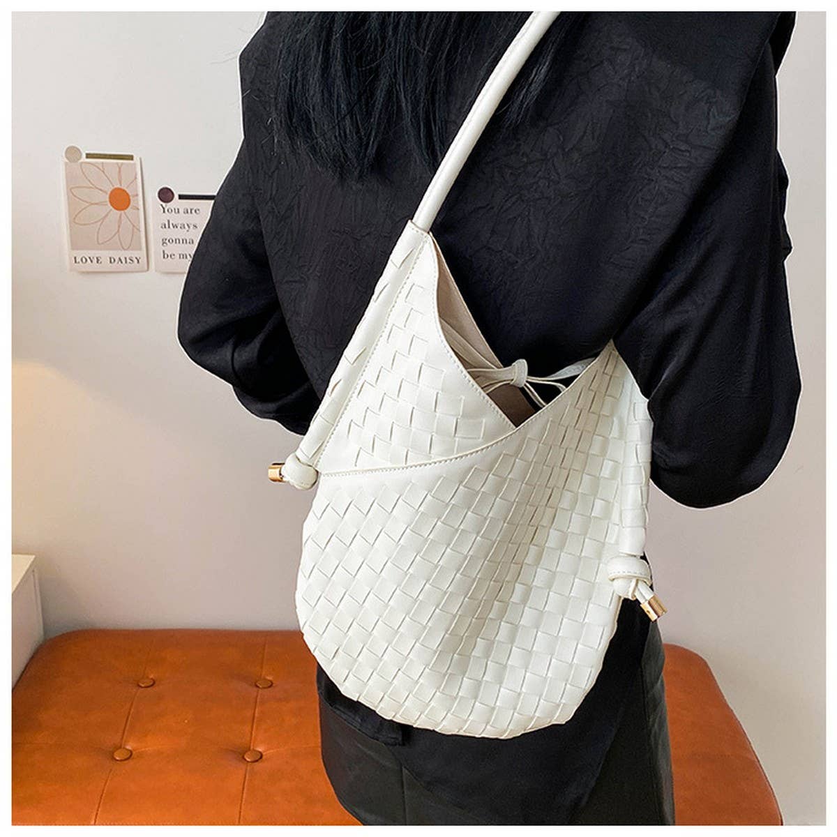 HAND WOVEN BAG STYLISH STRAW ARMPIT BAG FOR WOMEN_CWAB1913