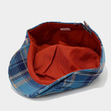 Plaid Dopamine Color Block Newsboy Hat_Cwah04626